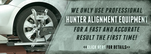 We Only Use Professional Hunter Alignment Equipment